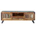 Mueble TV Madera Reciclada Colores Descapados Serie Abrian