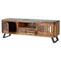 Mueble TV Madera Reciclada Colores Descapados Serie Abrian
