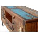 Mueble TV Madera Reciclada Colores Descapados Serie Abrian