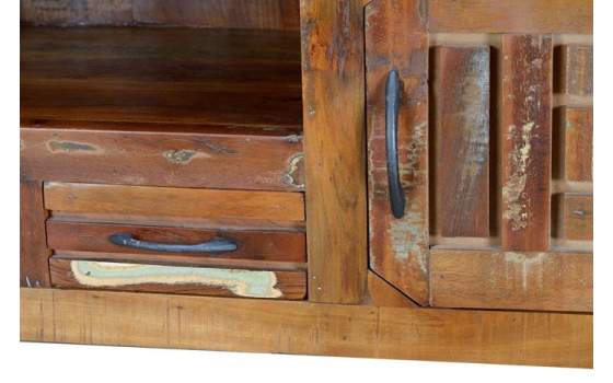 Mueble TV Madera Reciclada Colores Descapados Serie Abrian