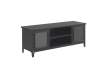 Mueble TV Metal 2 Puertas Negro Serie Industrial Asaxham