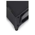Mueble TV Metal 2 Puertas Negro Serie Industrial Asaxham