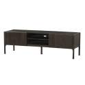 Mueble TV Moderno 2 Puertas 2 Estantes Color Wengue Alvero Mueble TV Moderno 2 Puertas 2 Estantes Color Wengue Alvero