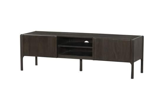 Mueble TV Moderno 2 Puertas 2 Estantes Color Wengue Alvero Mueble TV Moderno 2 Puertas 2 Estantes Color Wengue Alvero