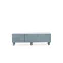 Mueble TV Moderno 3 Puertas Onduladas Color Azul Axally