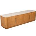 Mueble TV Moderno 4 Puertas Roble Laminado Serie Aigner
