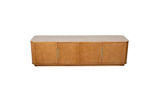 Mueble TV Moderno 4 Puertas Roble Laminado Serie Aigner