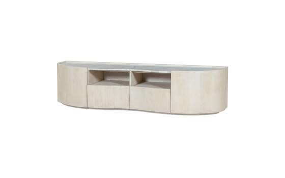 Mueble TV Moderno Madera Mango y Marmol Serie Ishat Mueble TV Moderno Madera Mango y Marmol Serie Ishat