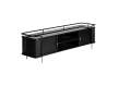 Mueble TV Moderno Metal Cristal 2 Puertas Serie Fussen