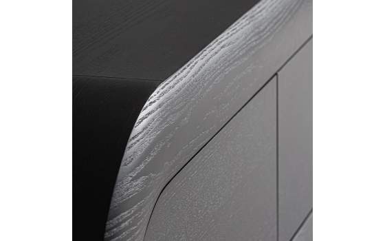 Mueble TV moderno semicircular 3 Puertas Serie Chamonix