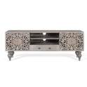 Mueble TV Oriental 2 Puertas Gris Decape Serie Adlerspa