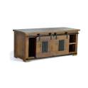 Mueble TV Pequeño Puertas Correderas Cajon Industrial Aibiri