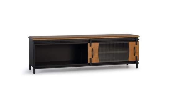 Mueble TV Puertas Correderas Estilo Industrial Actual Anacar