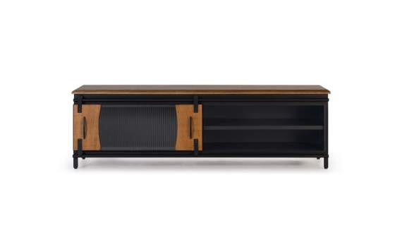 Mueble TV Puertas Correderas Estilo Industrial Actual Anacar