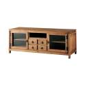 Mueble TV Rustico 4 Cajones 2 Puertas en Pino Macizo