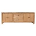 Mueble TV Rustico Madera Mindi 4 Puertas 2 Cajones Serie Apelby