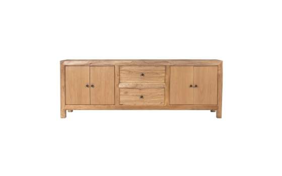 Mueble TV Rustico Madera Mindi 4 Puertas 2 Cajones Serie Apelby