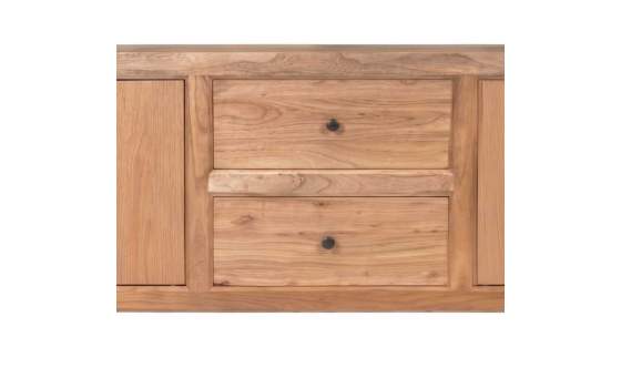 Mueble TV Rustico Madera Mindi 4 Puertas 2 Cajones Serie Apelby