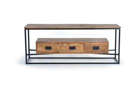 Mueble TV Salón Industrial 3 Cajones Serie Arcino