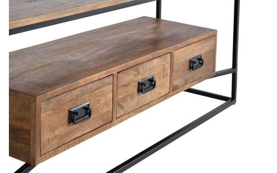 Mueble TV Salón Industrial 3 Cajones Serie Arcino