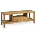Mueble TV Teca Acabado Natural 2 Cajones Serie Teide