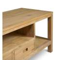 Mueble TV Teca Acabado Natural 2 Cajones Serie Teide