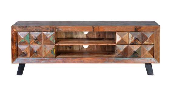Mueble TV Vintage Colores Desgastados Serie Diamante Mueble TV Vintage Colores Desgastados Serie Diamante