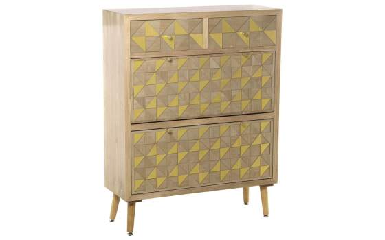 Mueble Zapatero 2 Puertas 2 Cajones Colores Serie Adibal