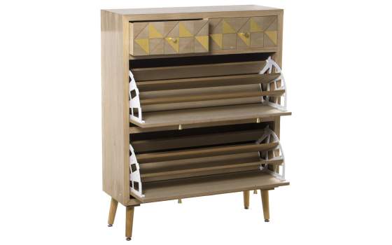 Mueble Zapatero 2 Puertas 2 Cajones Colores Serie Adibal