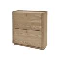 Mueble Zapatero 2 Puertas Basculantes Madera Natural Nereide
