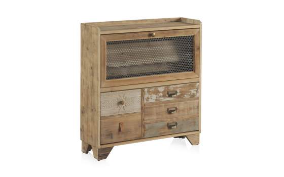 Mueble Zapatero 2 Puertas Basculantes Rustico Serie Ancosta