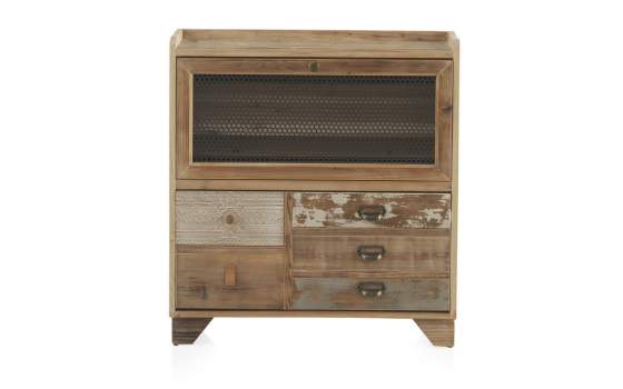 Mueble Zapatero 2 Puertas Basculantes Rustico Serie Ancosta