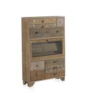 Mueble Zapatero 3 Puertas Rustico Forja Serie Ancosta