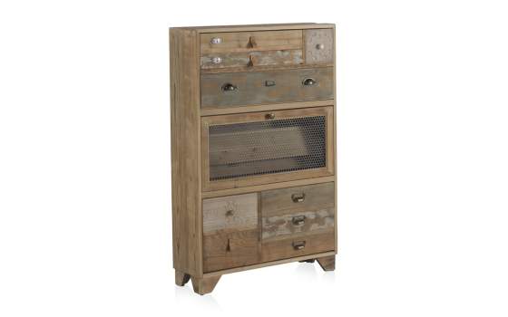 Mueble Zapatero 3 Puertas Rustico Forja Serie Ancosta