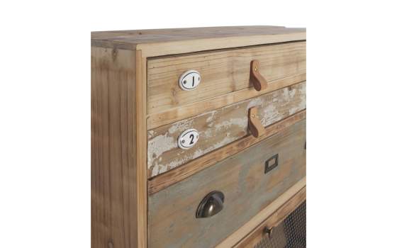 Mueble Zapatero 3 Puertas Rustico Forja Serie Ancosta