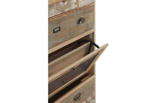 Mueble Zapatero 3 Puertas Rustico Forja Serie Ancosta