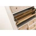 Mueble Zapatero Alto 6 Cajones 2 Puertas Rustico Rattan Ancosta