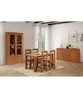 Muebles Comedor Completo de Pino Rustico Serie Arcotan