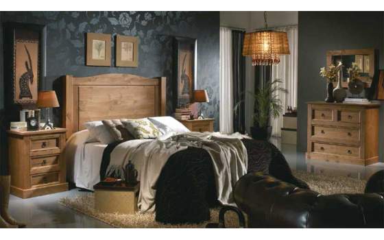 OFERTA Dormitorio Completo Rustico Bergo de 135