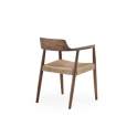 Pach 4 Sillones Brazos Madera Toon Nogal Cuerda Alcidad