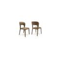 Pack 2 Sillas Comedor Tapizadas Polipiel Visón Serie Allois
