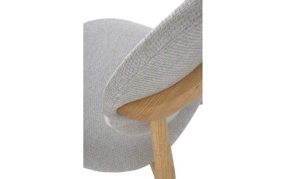 Pack 2 Sillas Tapizadas Beige Para Comedor Serie Aleine