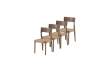 Pack 4 Sillas Comedor Diseño Madera Fresno Nogal Alcidad