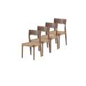 Pack 4 Sillas Comedor Diseño Madera Fresno Nogal Alcidad