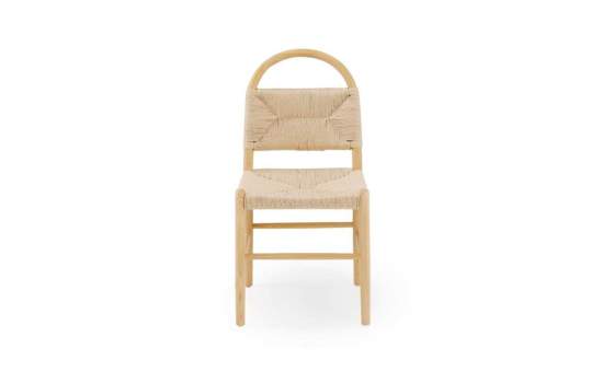 Pack 4 Sillas Comedor Madera Cuerda Fresno Natural Alosta