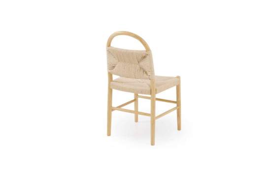 Pack 4 Sillas Comedor Madera Cuerda Fresno Natural Alosta