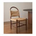 Pack 4 Sillas Comedor Madera Cuerda Fresno Nogal Serie Alosta