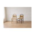 Pack 4 Sillas Comedor Madera Cuerda Fresno Nogal Serie Alosta