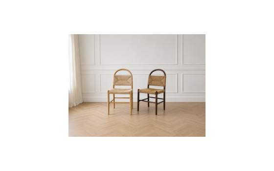 Pack 4 Sillas Comedor Madera Cuerda Fresno Nogal Serie Alosta