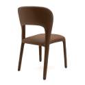 Pack 4 Sillas Comedor Tapizadas Polipiel Marrón Serie Allois